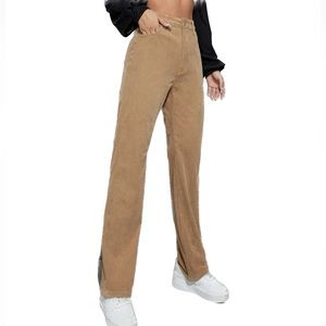 Brown Straight Leg Pants